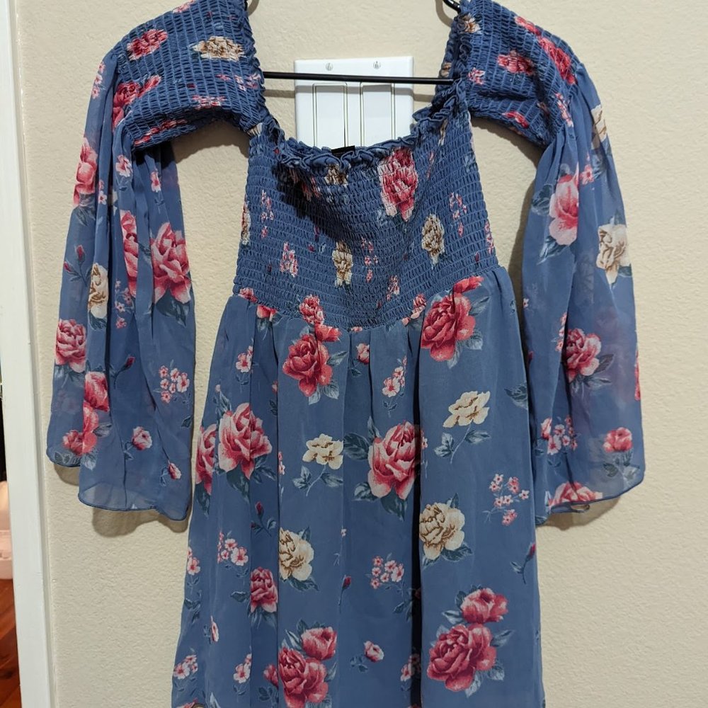 Forever 21 Blue Floral Dress